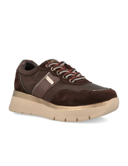 Impronte Serenissima Active Velours-Sneaker mit Keilabsatz